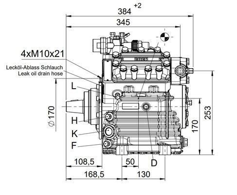 Compresseur de réfrigération de climatisation de bus de taille OEM FKX40 560TK pour bus Higer