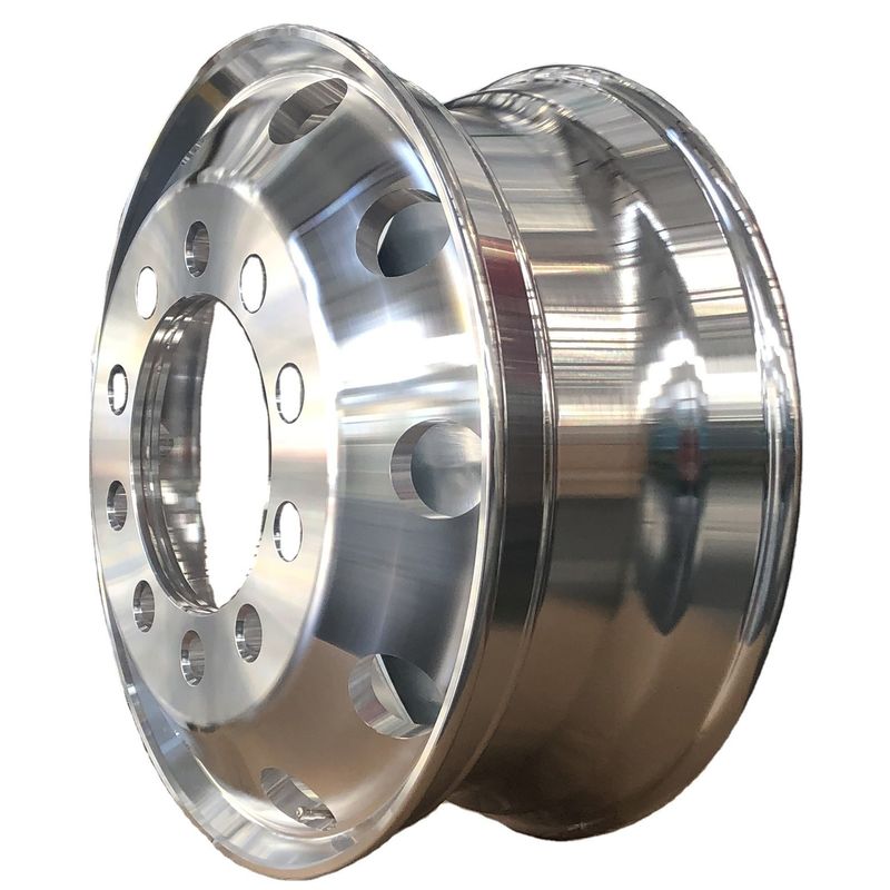 Remplacement/réparation de pièces de bus 9.0 * 22.5 Jante de roue en alliage d'aluminium pour Zhongtong Bus 98mm PCD
